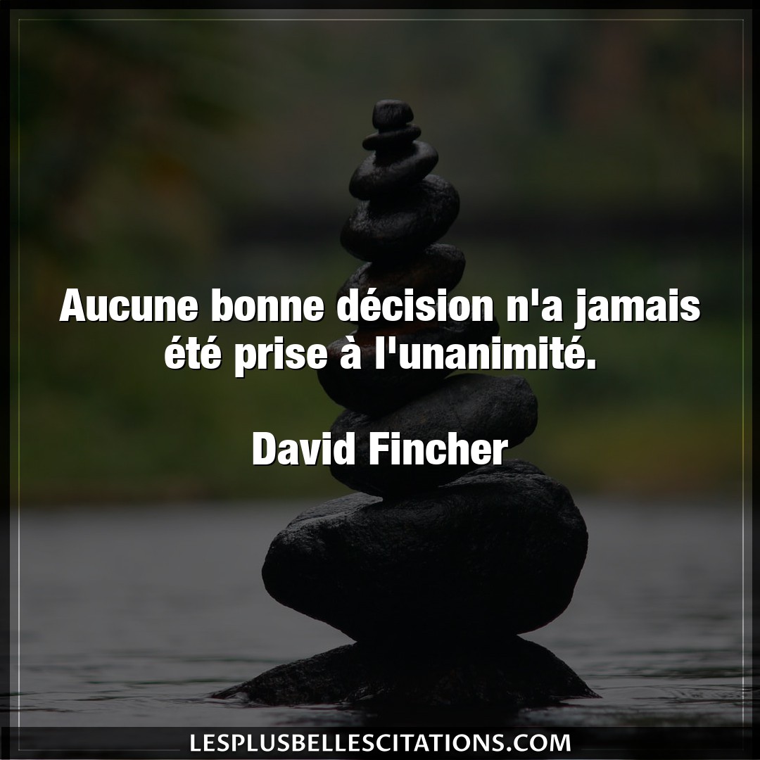 Citation David Fincher Decision Aucune Bonne Decision N A Jamais Ete Prise