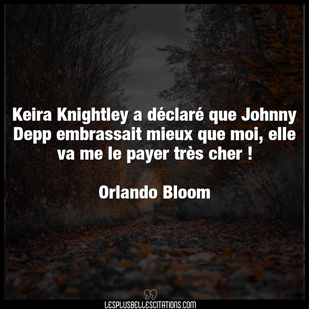 Keira Knightley a déclaré que Johnny Depp e