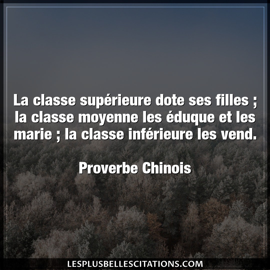 Citation Proverbe Chinois Citations La Classe Superieure Dote Ses