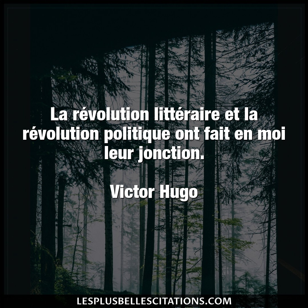La révolution littéraire et la révolution