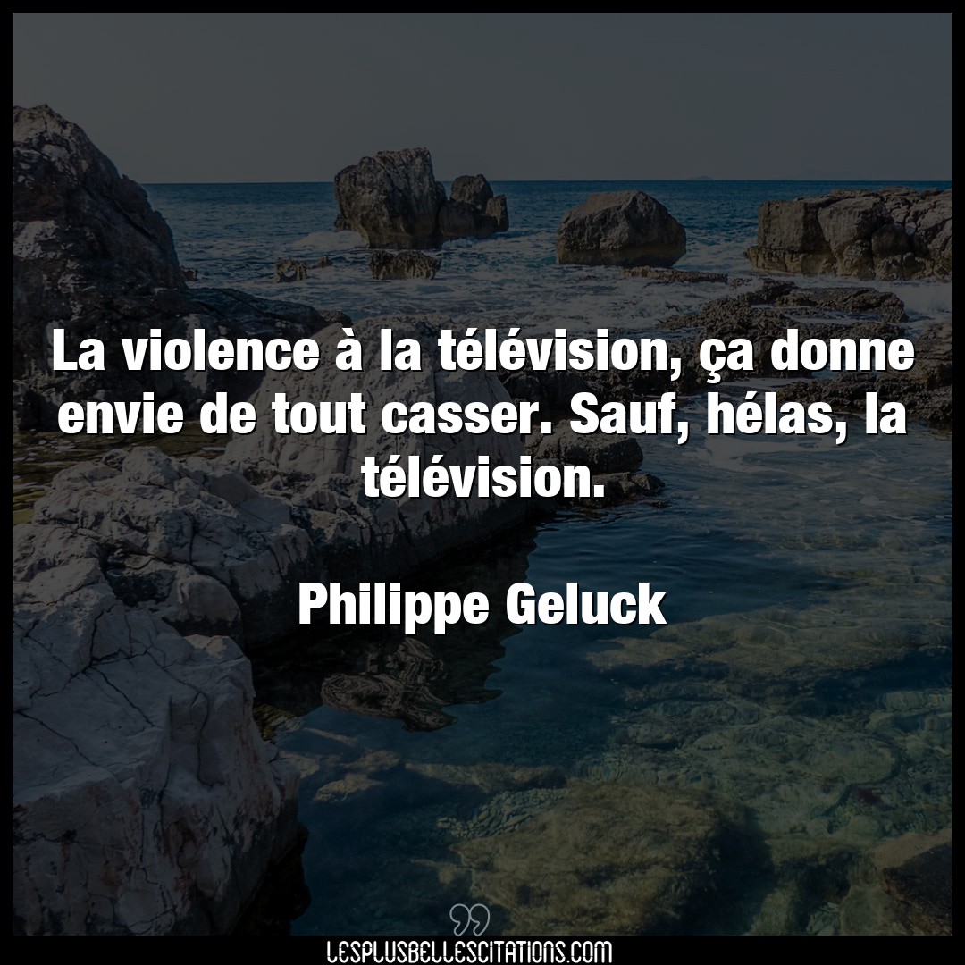 La violence à la télévision, ça donne env