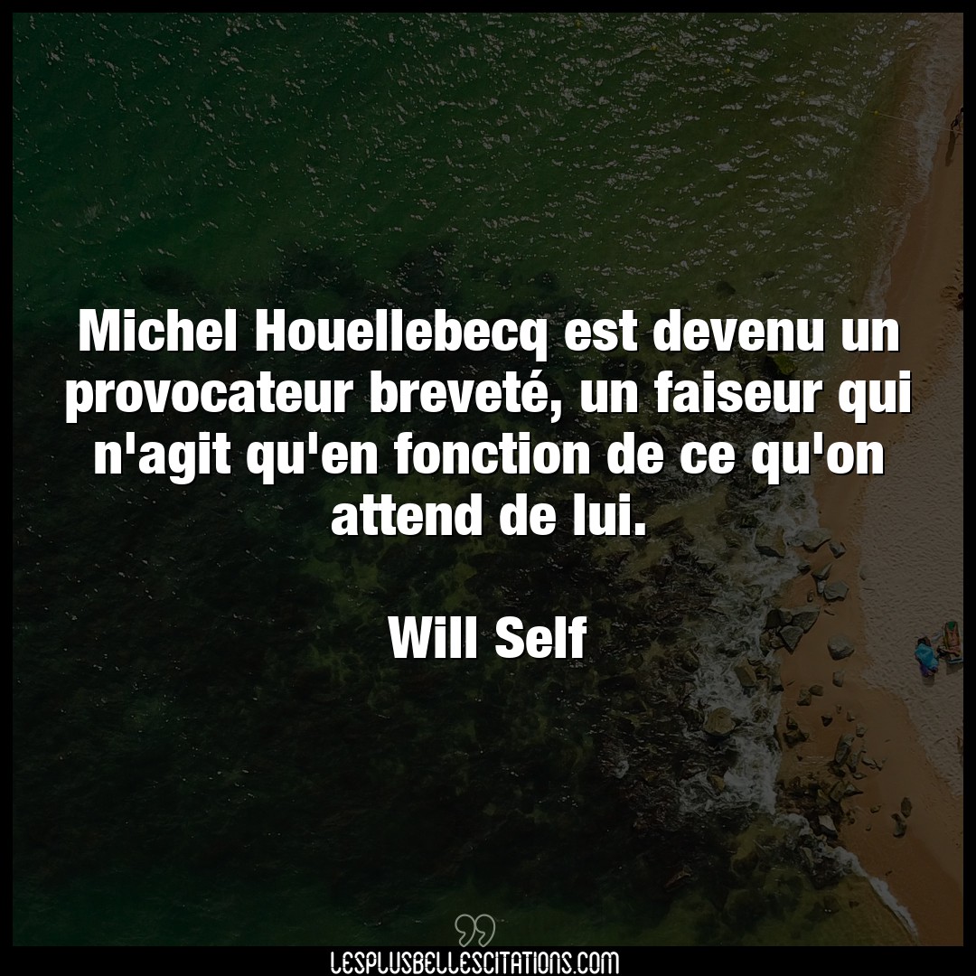 Michel Houellebecq est devenu un provocateur